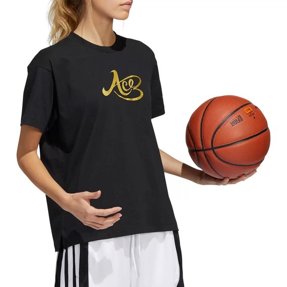 adidas Women's Candace Parker Short Sleeve Graphic T-Shirt NWT - Picture 3 of 4